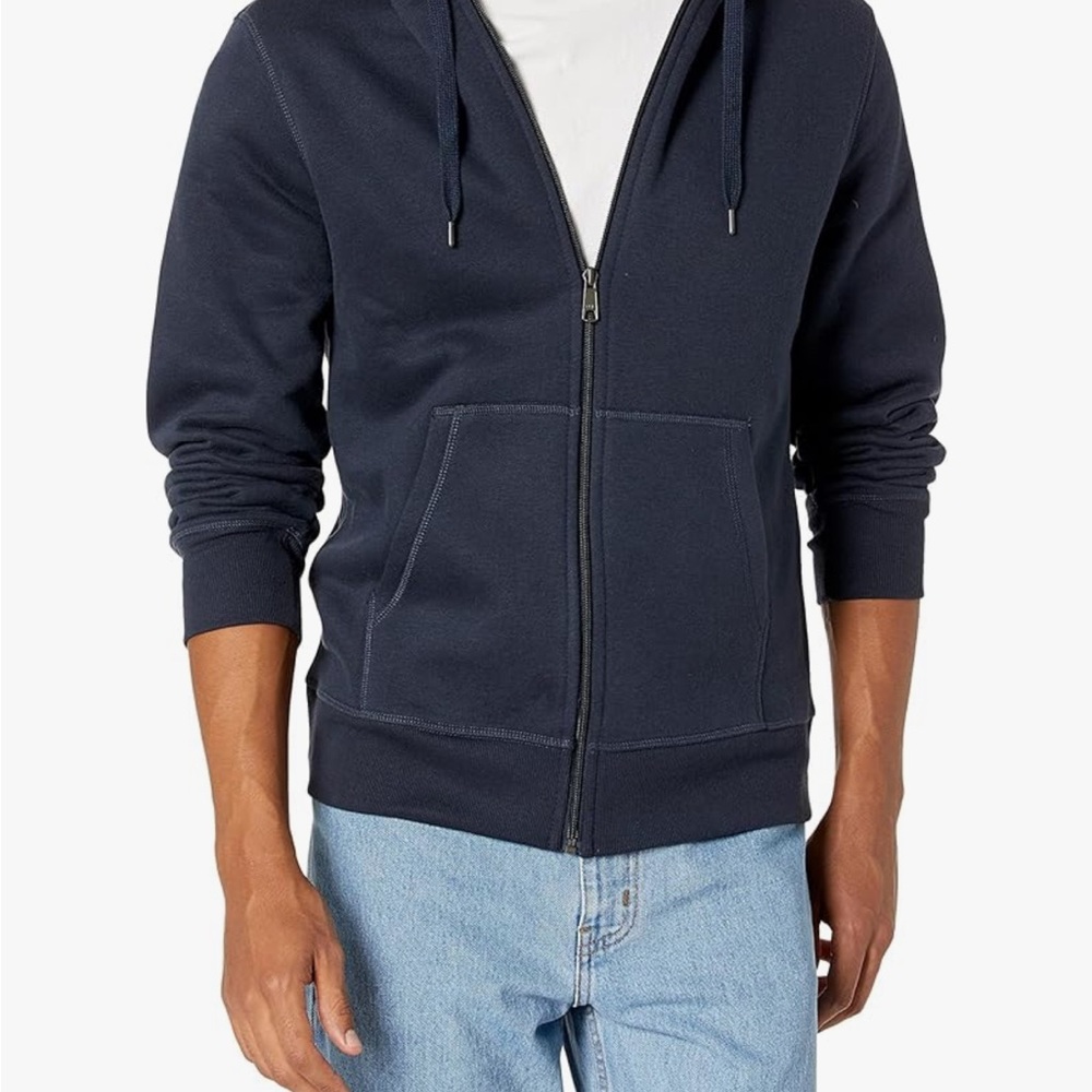 Amazon Essentials Navy Full-Zip Jacket - Picture 3 of 6